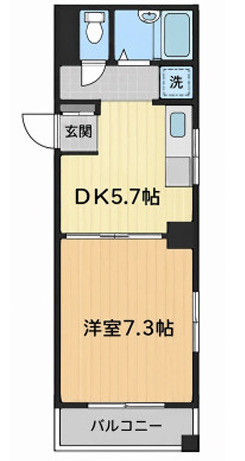 エスポワール東難波の間取り