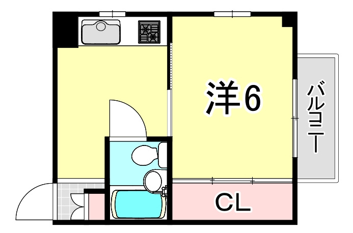 クレセント夙川（羽衣町）の間取り