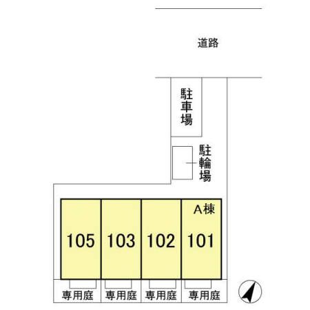 ヴェルドミール　Aの区画図