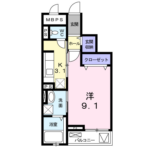 セレノ　アロッジオⅦの間取り