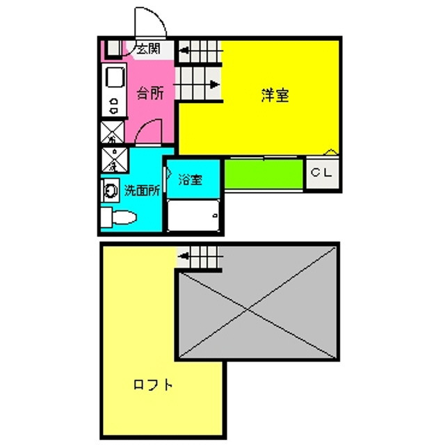 グランコンフォール博多千代Ⅱの間取り