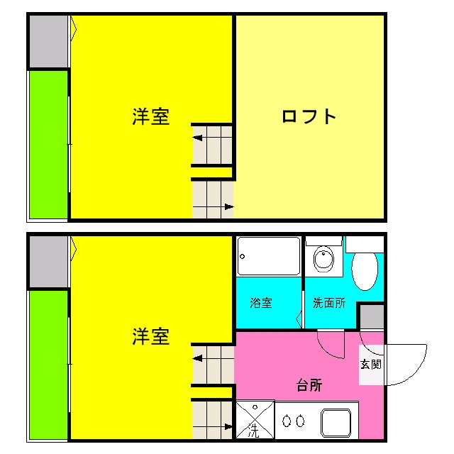 アムール姪の浜の間取り