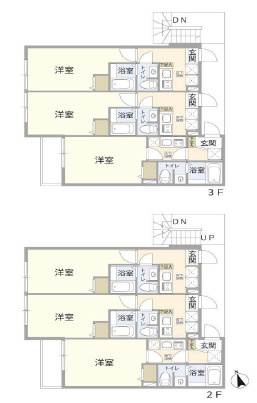 横須賀市鷹取　ベイルーム鷹取　満室稼働中の間取り