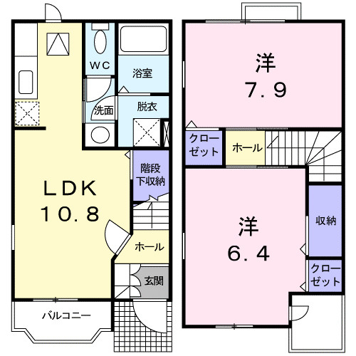 【間取り】 | ボニート | 2LDKの間取り！