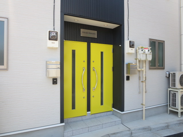 ひかりハイツのエントランス