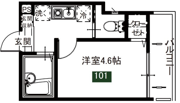 メルディアお花茶屋の間取り