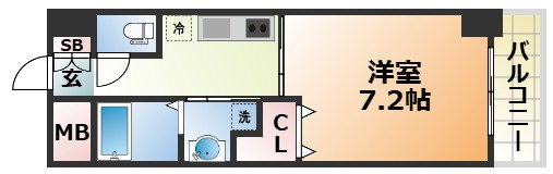 レジデンス神戸グルーブＨarborWestの間取り