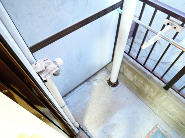 マンション一里塚のバルコニー