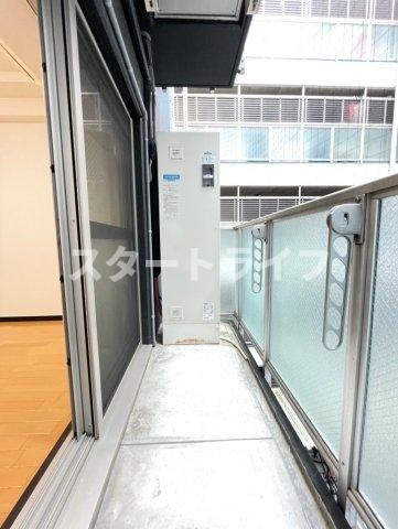 大阪市東淀川区東中島４丁目の賃貸マンションのバルコニー