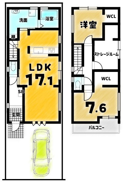 桃山町養斉の間取り