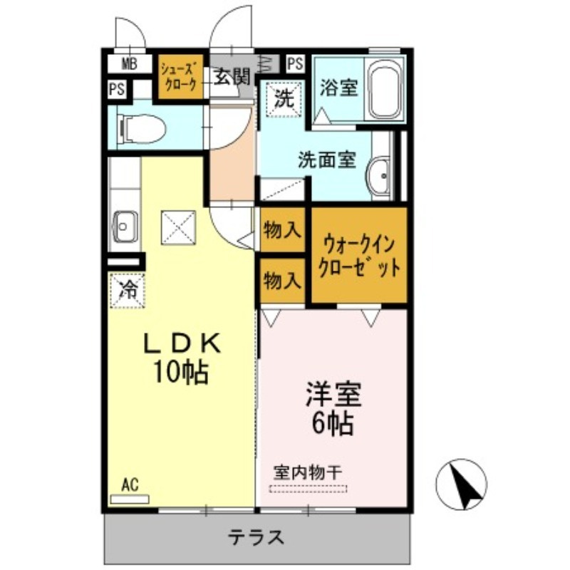 グランブルーⅡの間取り