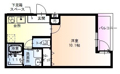 フジパレス出屋敷Ⅵ番館の間取り