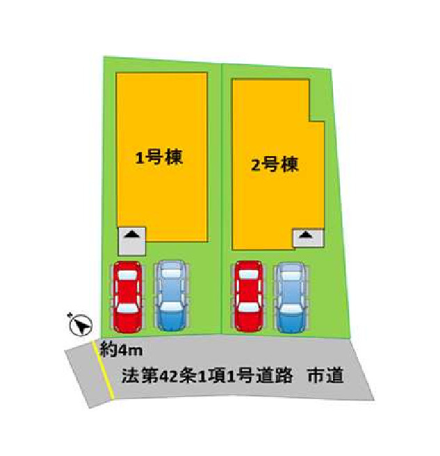 よかタウン／東区御領３丁目１期／２号棟の区画図