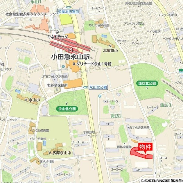 Ｂｒｉｌｌｉａ多摩ニュータウン　Ｃ棟の地図
