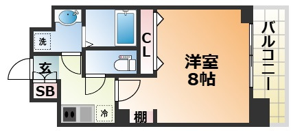 レジデンス三宮ラインの間取り