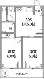 エレガンス仙川の間取り