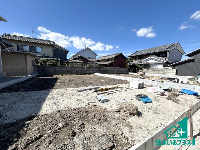 ●17(土)18(日)現地説明会！　大和高田市今里町　第01期　全2邸の外観|現在はこんな感じです。完成までが待ち遠しいですね。