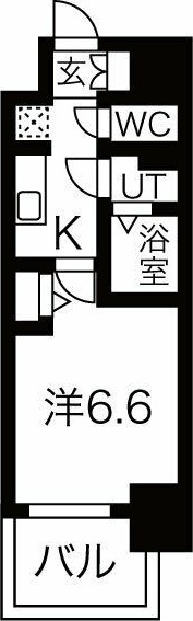 メイクス名駅南Ⅱの間取り