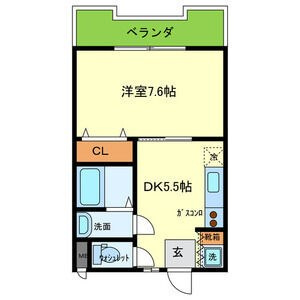 尼崎市潮江２丁目のアパートの間取り