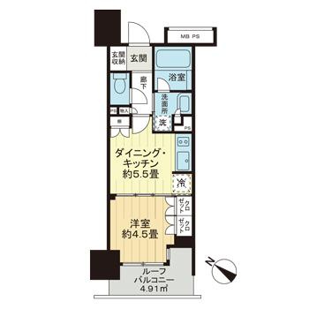 ライオンズアイル渋谷松濤の間取り