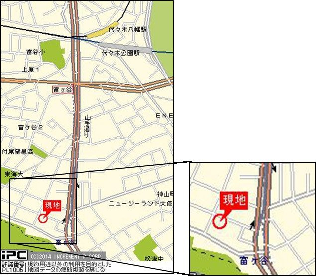 エルサンタフェ渋谷の地図