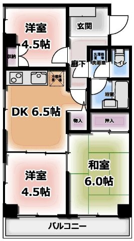 【間取り】 | TYコート栄町通