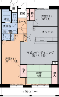 シティハイツ尼崎駅前の間取り
