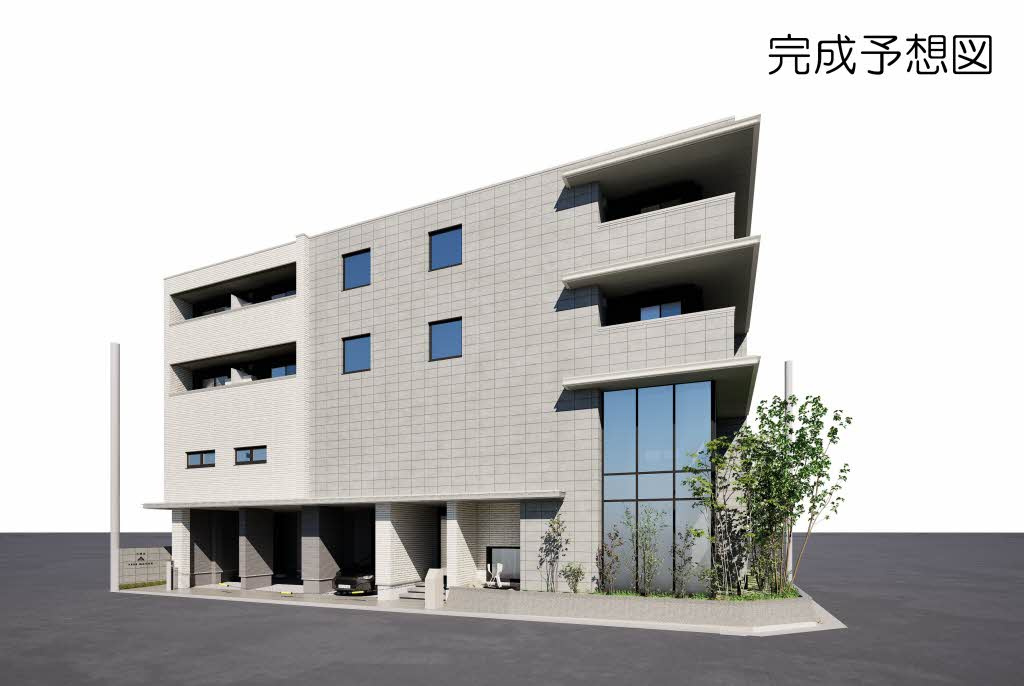 天神山パークメゾンの外観パース