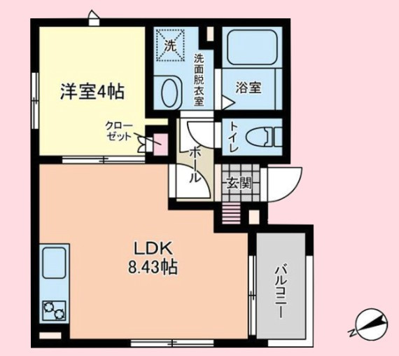 コンフィデンス東大宮Cの間取り