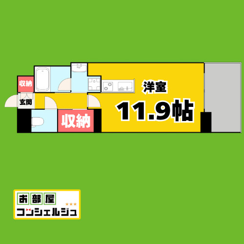 エルスタンザ名駅西の間取り