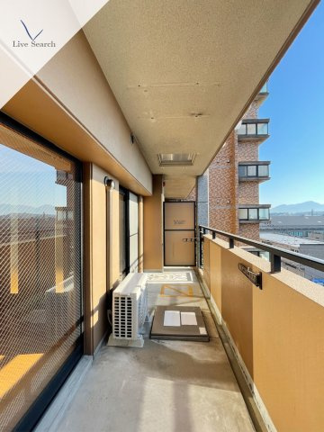 福岡市博多区榎田１丁目の賃貸マンションのバルコニー