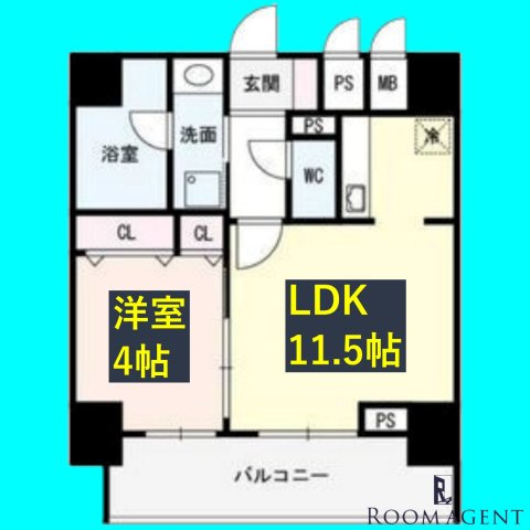 Flair丸の内(フレア)の間取り