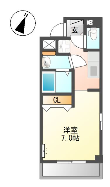 ビブレ東林間の間取り