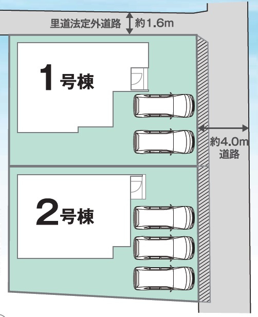 ●大和高田市今里町　第01期　新築一戸建ての区画図|全2区画