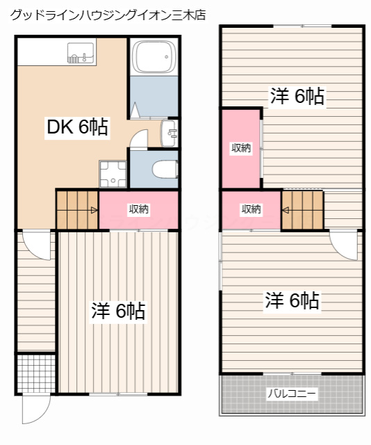 自由が丘本町2丁目貸家の間取り