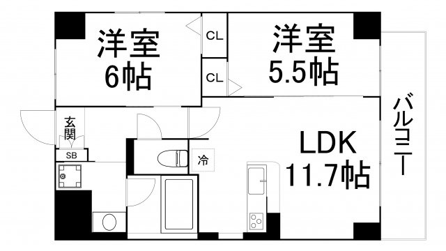【間取り】 | アベニール鷺洲