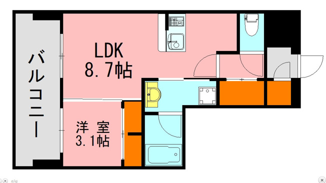 【間取り】 | LANDIC K320