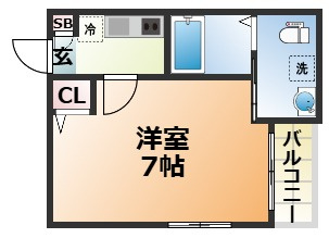 ワコーレヴィータ大開ステーシアの間取り