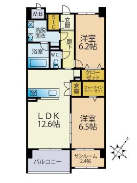 【間取り】 | ブレス筑紫通り北