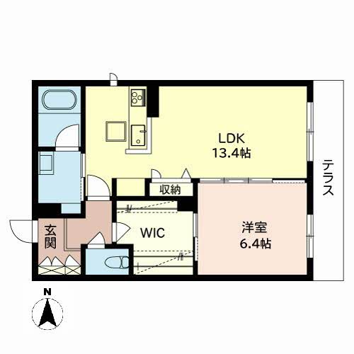 アドゥコ　上泉町の間取り