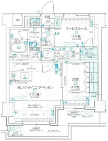 デュオステージ武蔵関の間取り