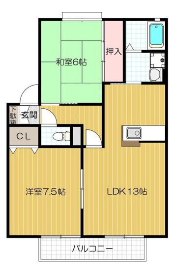 【間取り】 | ウインディア五百住B