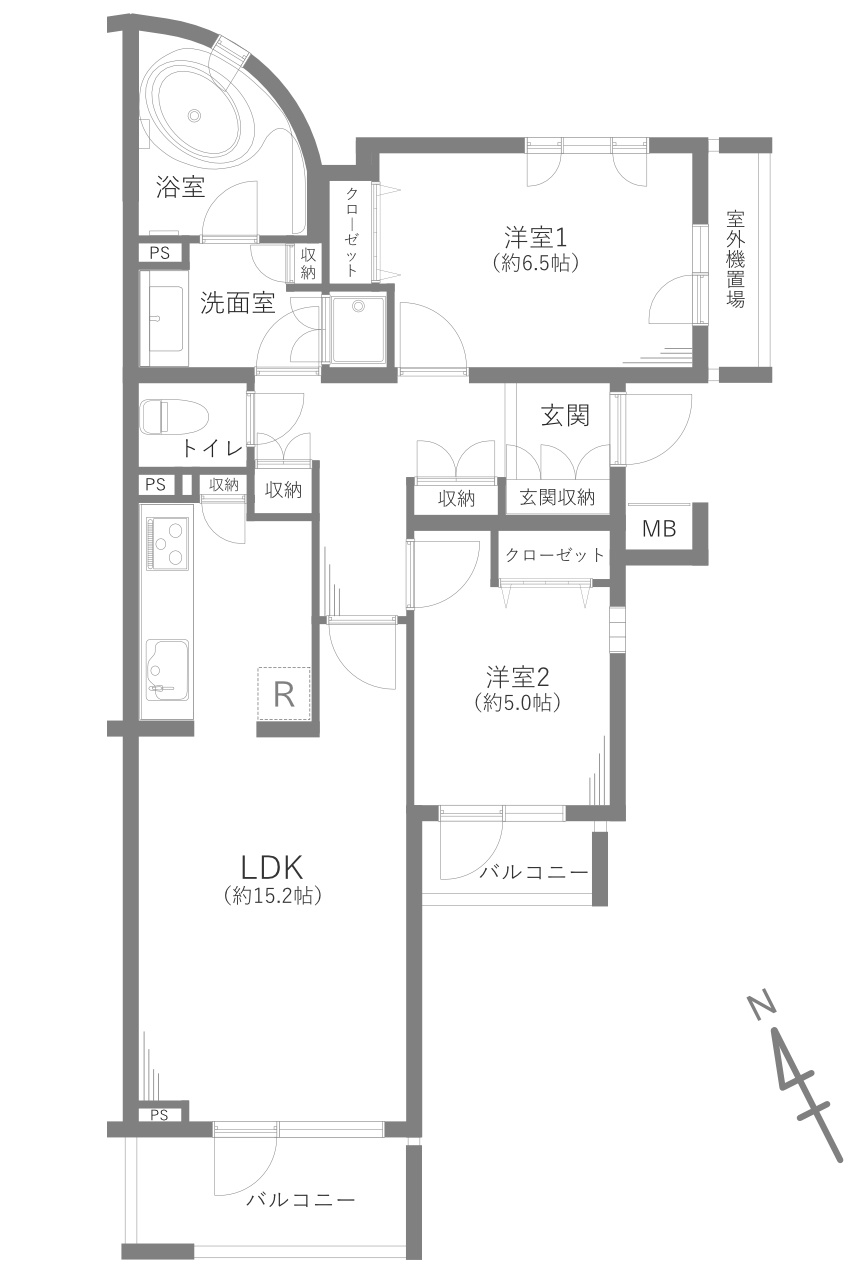 グローリオ吉祥寺アークスブライトコートの間取り