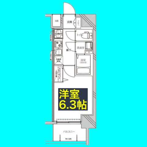 ディアレイシャス名駅WESTの間取り