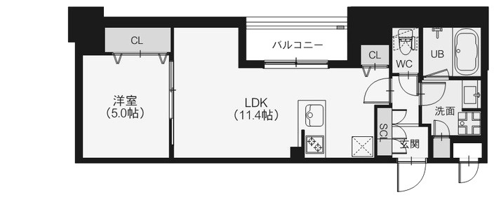 スプランディッド新横浜の間取り