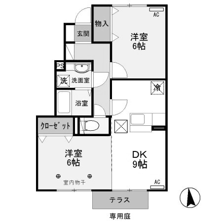 【間取り】 | アロース・ガーデンA