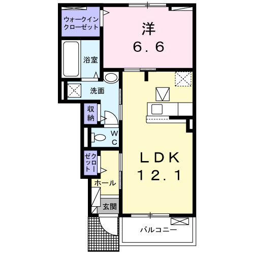 ミニョン弐番館の間取り