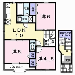 【間取り】 | フォンテーヌ　北館
