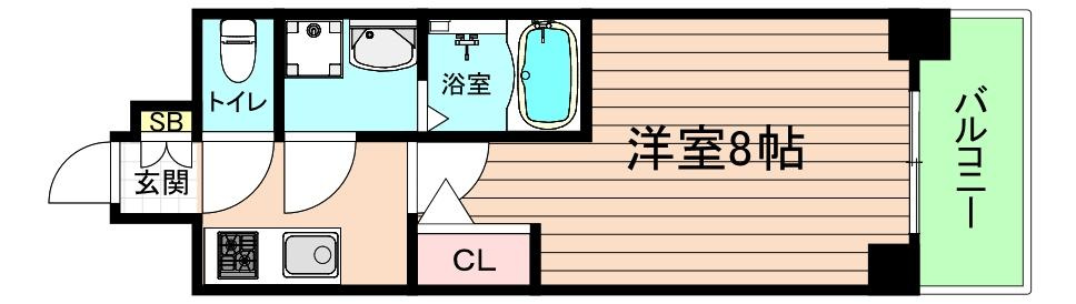 大阪市城東区今福南１丁目の賃貸マンションの間取り