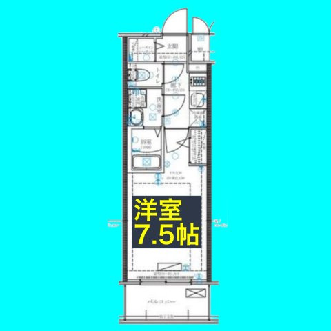 ディアレイシャス名古屋太閤通Ⅳの間取り